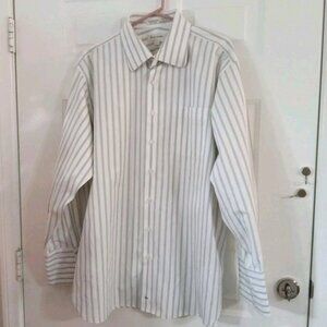 John W. Nordstrom Signature 100% Egyptian Cotton Dress Shirt Men’s 17.5-34